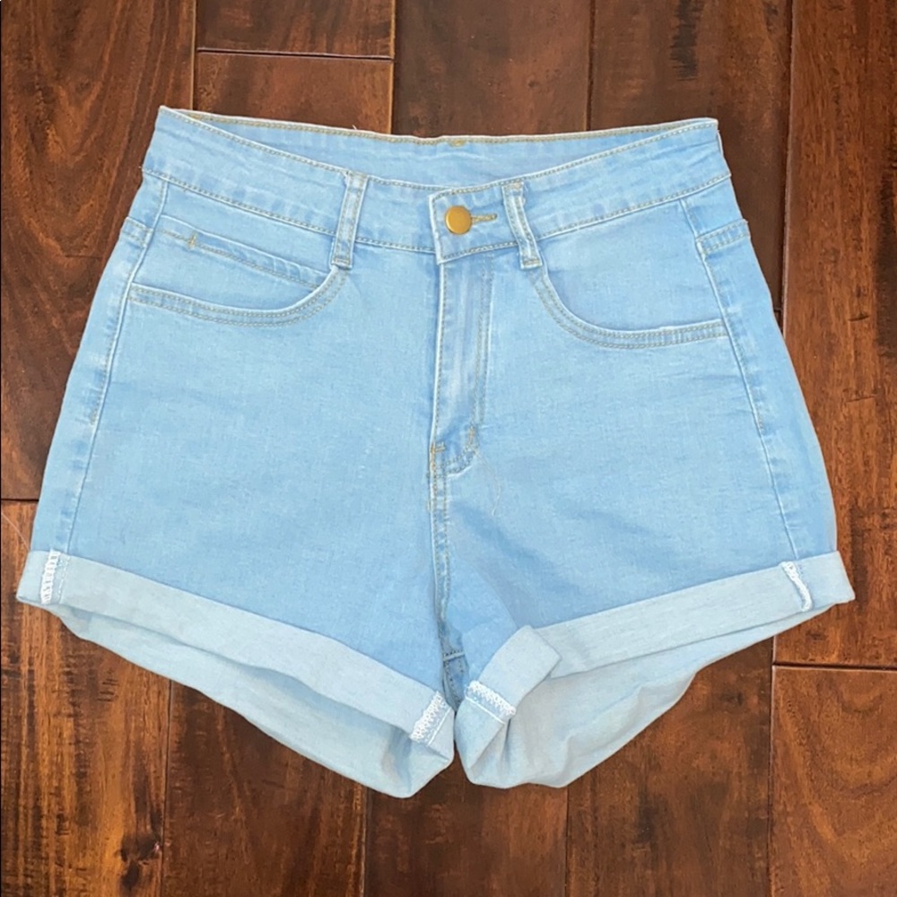 Haola High Waisted Jean Shorts